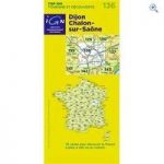 IGN Maps ‘TOP 100’ Series: 136 Dijon / Chalons-sur-Saone Folded Map