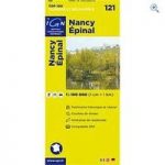 IGN Maps ‘TOP 100’ Series: 121 Nancy / Epinal Folded Map