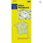 IGN Maps ‘TOP 100’ Series: 129 Dijon / Montbard Folded Map