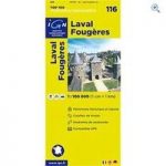 IGN Maps ‘TOP 100’ Series: 116 Laval / Fougeres Folded Map