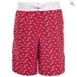 Trespass Kyle Boy’s Swim Shorts – Size: 7-8 – Colour: Red
