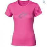 Asics Women’s Graphic Running T-Shirt – Size: S – Colour: Pink