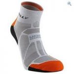 Hilly Marathon Fresh Anklet Sock – Size: S – Colour: Grey-Orange