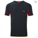 Ronhill Advance Short Sleeved Men’s Crew – Size: S – Colour: Black / Red