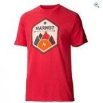 Marmot Men’s Badge Tee SS – Size: L – Colour: Cardinal