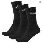 Asics Crew Socks (3 Pack) – Size: S – Colour: Black