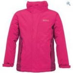 Regatta Obstacle II Children’s Waterproof Jacket – Size: 9-10 – Colour: JEM-DK CERISE