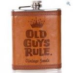 Old Guys Rule Stacked Hip Flask