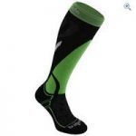 Bridgedale Vertige Mid Men’s Ski Sock – Size: M – Colour: Black / Green