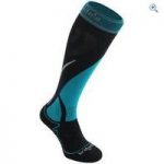 Bridgedale Vertige Mid Women’s Ski Sock – Size: M – Colour: GUNMETAL-TURQ