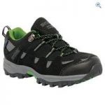 Regatta Garsdale Low Junior Walking Shoes – Size: 5 – Colour: Black / Green