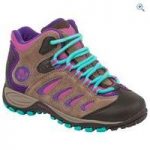 Merrell Kids’ Reflex Mid Waterproof Boots – Size: 13 – Colour: BROWN-PURPLE