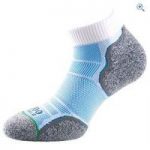 1000 Mile Breeze Men’s Anklet Socks – Size: M – Colour: WHITE-BLUE