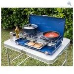 Campingaz Elite Camping Chef Double Burner and Grill – Colour: Blue