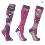Toggi Chestermere Ladies’ Socks (3 Pack) – Colour: Pink