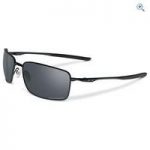 Oakley Polarised Square Wire Sunglasses (Matte Black/Black Iridium Polarised) – Colour: Matte Black