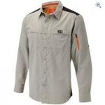 Bear Grylls by Craghoppers Men’s Bear Treck Long-Sleeved Shirt – Size: S – Colour: METAL BROWN