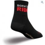 SockGuy Born To Ride Socks (Classic 3″) – Size: S-M – Colour: Black