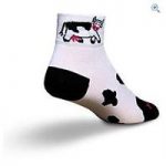 SockGuy Cow Women’s Socks (Classic 3″) – Size: S-M – Colour: White And Black