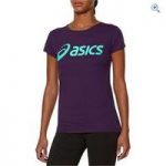 Asics Women’s Logo Tee – Size: XS – Colour: BERRY CORDIAL