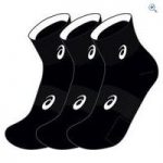 Asics Quarter Socks (3 Pair Pack) – Size: S – Colour: Black