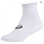 Asics Quarter Socks (3 Pair Pack) – Size: S – Colour: White