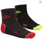 Polaris AM Merino Socks (2 Pairs) – Size: 3-5 – Colour: Black / Lime
