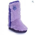 Trespass Alice Girls’ Fluffy Slippers – Size: 26-27 – Colour: Purple
