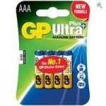 GP Batteries Ultra Plus Alkaline Batteries (4 x AAA)