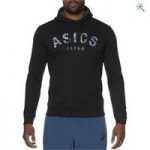 Asics Men’s Camou Logo Hoodie – Size: S – Colour: Black