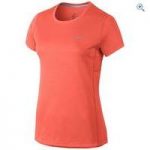 Nike Miler Women’s Running Short-Sleeve Shirt – Size: L – Colour: MANGO-SIL