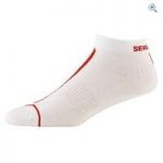 SealSkinz Men’s Road Aero Socklet – Size: S-M – Colour: WHITE-RED