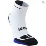 Hilly Men’s TwinSkin Anklet Socks – Size: L – Colour: WHITE-BLUE