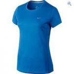 Nike Miler Women’s Running Short-Sleeve Shirt – Size: XS – Colour: PHOTO BLUE