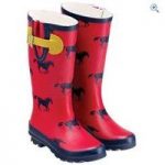 Tottie Wharfedale Printed Wellingtons – Size: 4 – Colour: Red