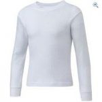 Freedom Trail Kids’ Thermal Baselayer Long Sleeved Top – Size: 5-6 – Colour: White