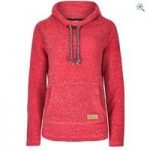 Weird Fish Women’s Roskilde Funnel Neck Knitted Fleece Top – Size: 20 – Colour: BEGONIA PINK
