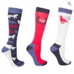 Toggi Women’s Odelia Horse Design Socks – Colour: NIGHT BLUE