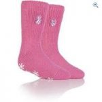 Heat Holders Kids’ Frozen Olaf Slipper Sock – Colour: Pink