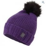The Edge Women’s Whistler Fur Pom Pom Hat – Colour: Purple