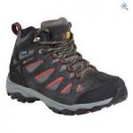 Karrimor Kids’ Bodmin Mid WP Waterproof Walking Boots – Size: 4 – Colour: Black / Red