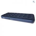 Yellowstone Deluxe Single Flocked Airbed – Colour: Blue