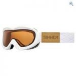 Sinner Task Ski Goggles (Clear Matte White/Double Orange) – Colour: MATTE WHITE