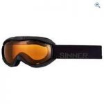Sinner Toxic Ski Goggles (Clear Matte Black/Double Orange) – Colour: Matte Black