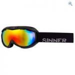 Sinner Toxic Ski Goggles (Clear Matte Black/Double Red Revo) – Colour: Matte Black