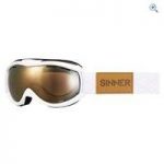 Sinner Toxic Ski Goggles (Clear Matte White/Double Gold Mirror) – Colour: MATTE WHITE