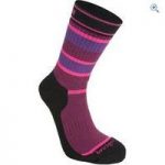 Bridgedale Striped Hiker Women’s Socks – Size: M – Colour: Grey Pink