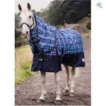 John Whitaker Chiserley Turnout Rug (with Hood) – Size: 6-3 – Colour: Blue Check