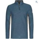 Weird Fish Siren ¼ Zip Contrast Mac Active Sweatshirt – Size: XL – Colour: WASHED BLUE