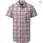Craghoppers Avery Men’s Short-Sleeved Check Shirt – Size: L – Colour: BLK PEPPER-RED